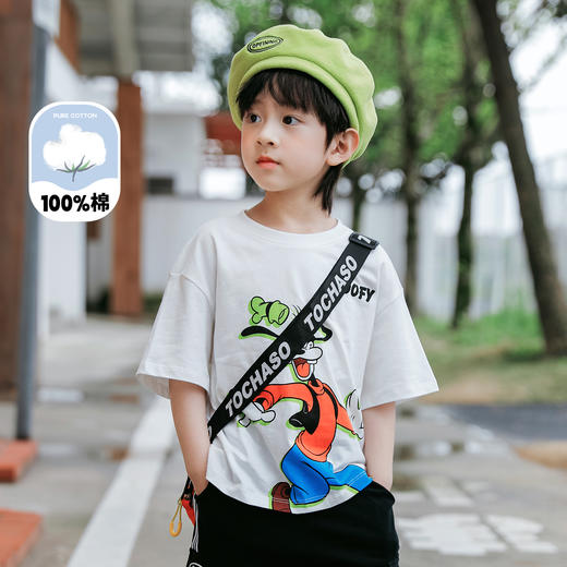 【迪士尼短袖T恤任选3件】男女童夏季中小童米奇印花T宝宝休闲上衣T恤 商品图8