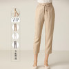 famecoco范可儿裤子女直筒垂感长裤收腰显瘦百搭休闲裤F203GA006 商品缩略图0