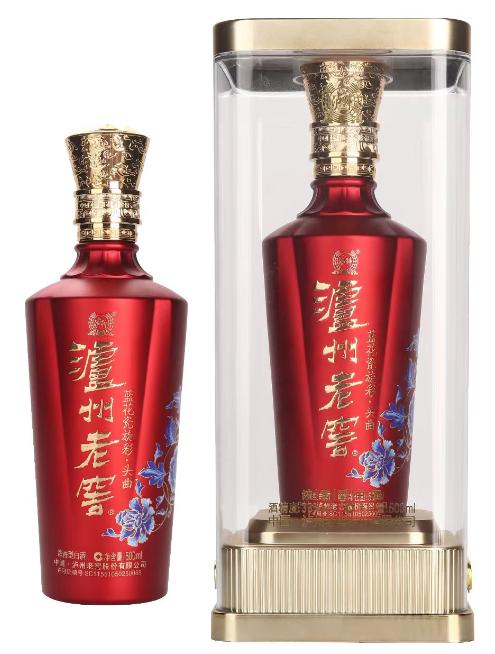 【-窖主节-】52度泸州老窖头曲酒蓝花瓷旋彩 500ml   泸州老窖官方旗舰店 商品图0