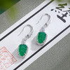 子佩集S925银【碧叶凝香】耳环【ES012535】纯银绿玉髓树叶2502 商品缩略图0