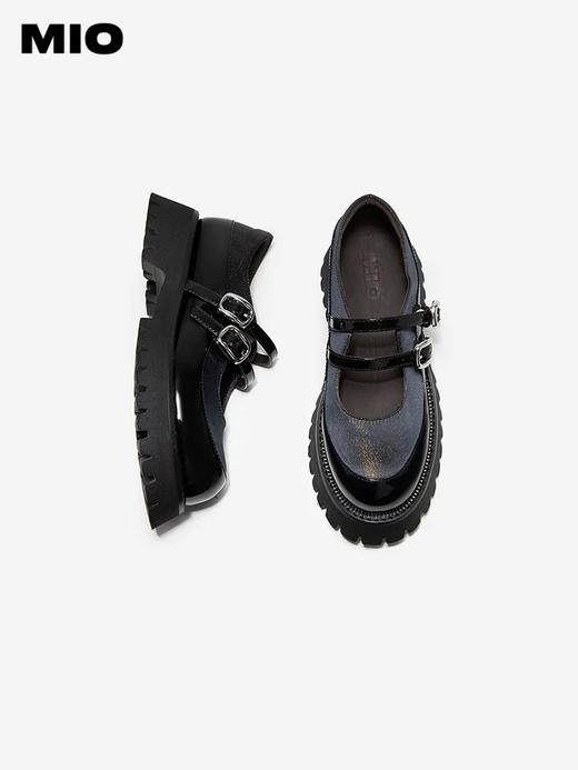 MIO米奥 2025春季新款厚底皮带扣设计玛丽珍鞋酷感学院风休闲鞋 商品图1