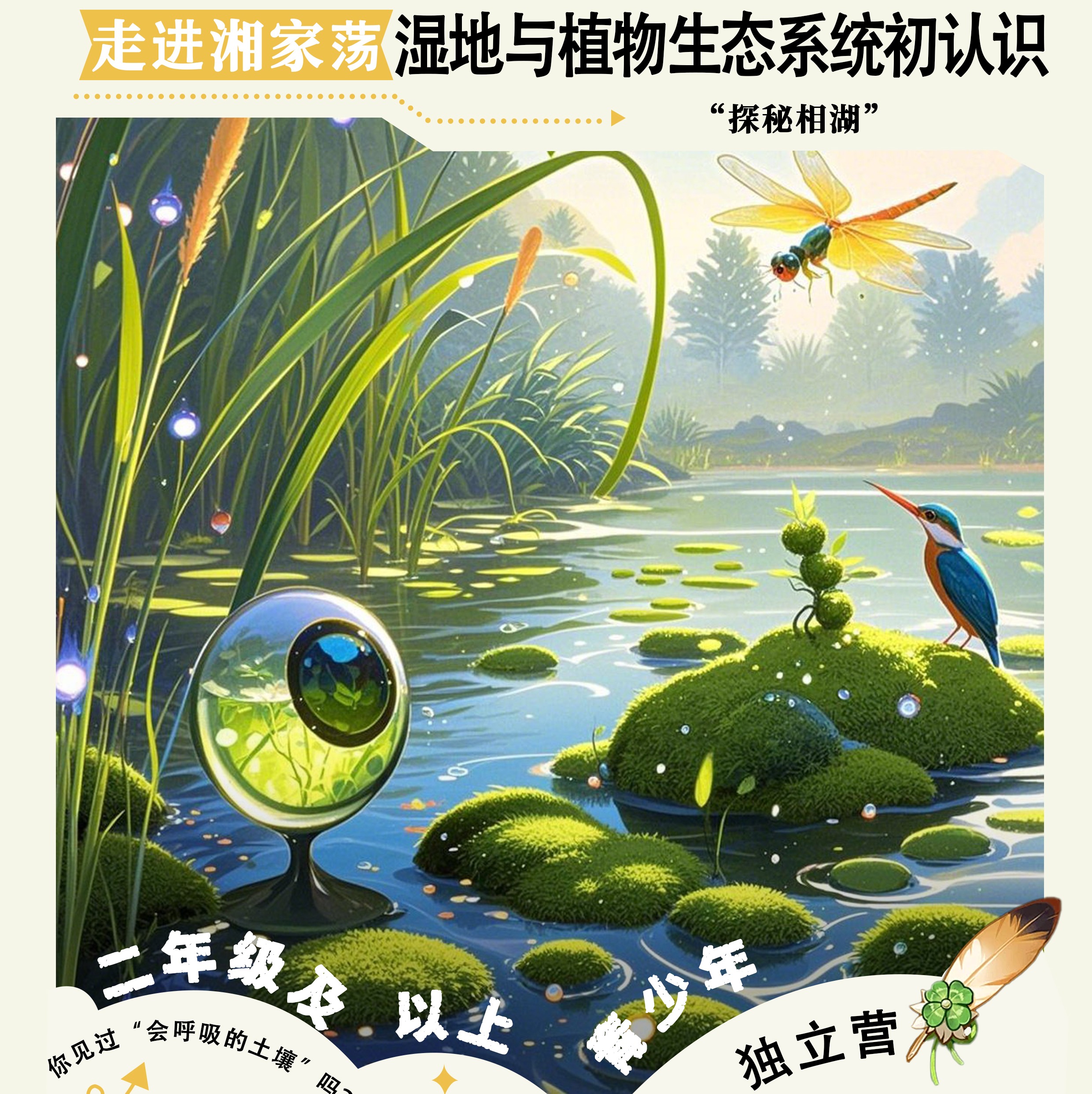 湿地与植物生态系统初认识——走进湘家荡 探秘湘湖研学 半日