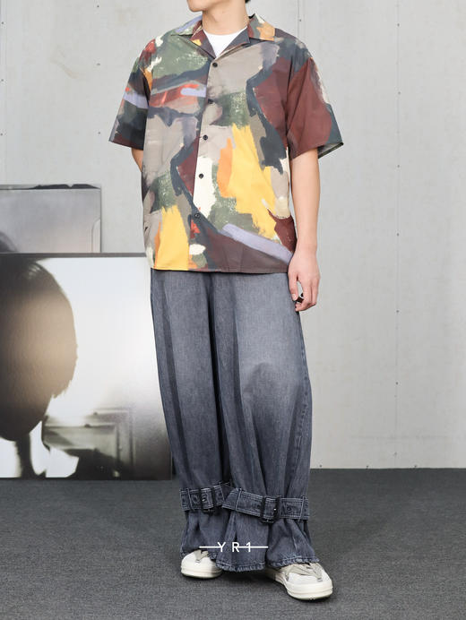 JW Anderson | 短袖“抽象”印花衬衫 商品图1