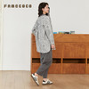 Famecoco原创棉质拼接衬衫潮流印花休闲衬衣春款FAB6BH012 商品缩略图4