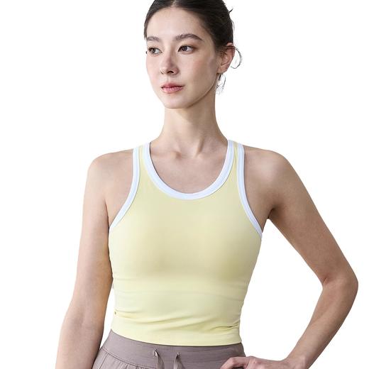 【3~5天发货】跃牌【美度空间】系列 新款工字美背运动内衣裸感透气撞色拼接瑜伽背心ADWX52010 商品图4