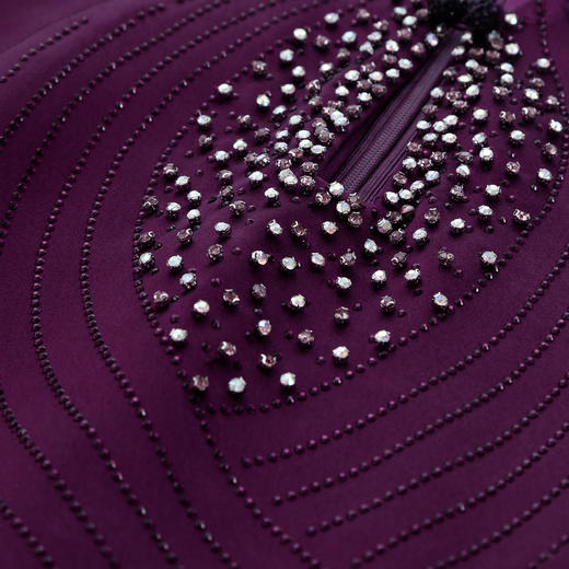 QF803斯尔丽2025新款喜妈妈商场同款礼服宴会大气高端烫钻修身连衣裙 商品图6