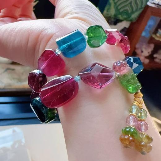 16mm多圈碧玺原石手链 商品图4