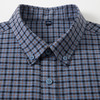 【100棉】罗蒙男士细格长袖衬衫经典翻领百搭舒适休闲通勤男衬衫 商品缩略图4