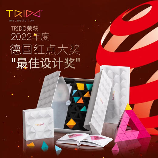 Trido  绿野迷踪磁力套装 初阶12片 磁力游戏 适合年龄3岁+ 成长益智 英国 775002Z75 商品图2