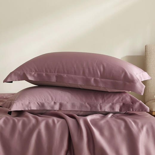 【60S莱赛尔天丝单枕套】天丝枕套60S兰精天丝凉感枕头套纯色一对48X74cm单品 商品图8