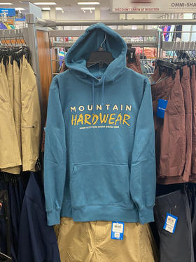 Mountain hardwear/山浩 男士春秋保暖棉混纺袋鼠兜抽绳连帽卫衣