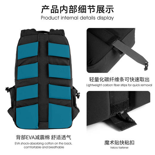 【500D尼龙 防泼耐造 背部减震棉】15L大容量户外通勤加厚双肩带迷彩双肩包（3色可选）ds（dq） 商品图6