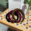 38节礼物，正品Theory高颅顶防滑丝绒发箍，颜色：优雅黑，酒红色，丝雾棕 商品缩略图0