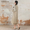 Famecoco原创文艺范纯色莱赛尔天丝长款外穿马甲春季新FAB6CA031 商品缩略图3