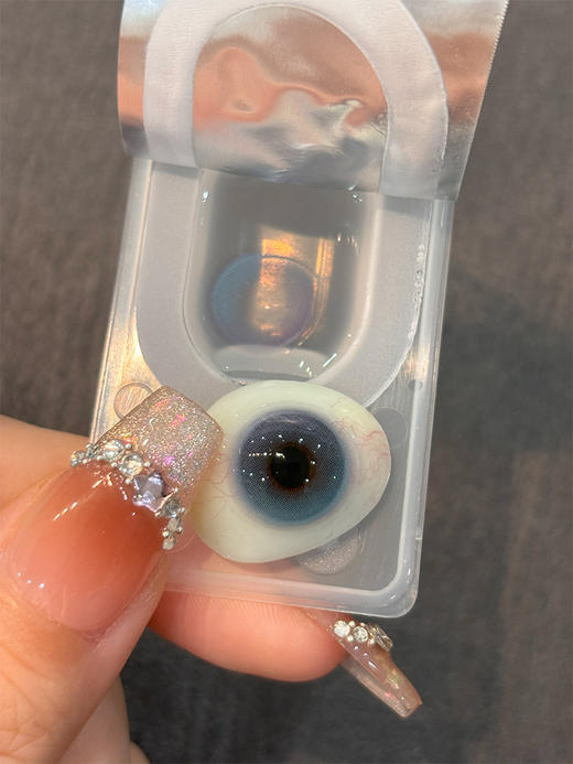 Kira Fairy半年抛 · 纯爱梨涡&水月蓝&清晨她叙｜14.0mm白狮参考着色中等直径  韩产2片 商品图12