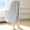 VICTORIA&VERA春季“自我主义”系列百搭简约通勤款留洋女气质松紧腰百褶半身裙 商品缩略图2