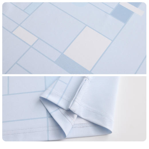 BOS-107A【几何图案】PROSIMON高尔夫春夏男款数码印花短袖Polo衫 商品图3