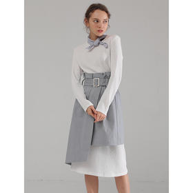 famecoco范可儿套装裙2022年春秋简单气质半身裙两件套F191EA001