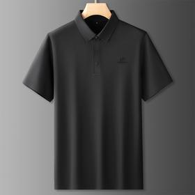 【冰丝】【DDS】大依优型大码男装短袖POLO衫运动休闲翻领半袖体恤男加肥大码夏季肥佬宽松冰丝凉感