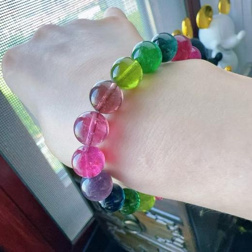 9mm-10mm单圈彩虹碧玺手串 商品图4