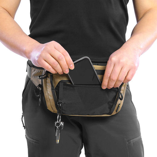 【420D尼龙 重工堆料 防泼耐造】多仓收纳户外腰包EDC斜挎包ds（dq） 商品图4