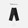 COCO ZONE 纯色松紧腰系带垂感直筒休闲裤CD1A0430 商品缩略图1