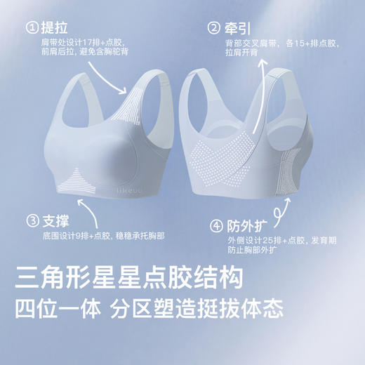 ubras旗下likeuu儿童内衣女学生初高中美背大童发育期背心矫姿佳ZY 商品图2