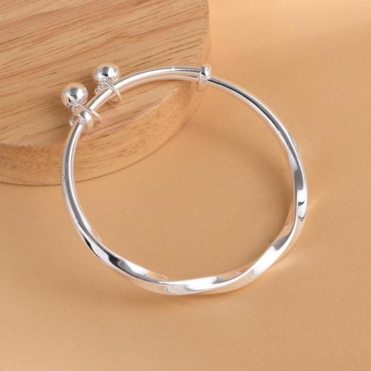 【无尽爱】999足银推拉口莫比乌斯手镯【SCH-SZ0025-1-213】 商品图3