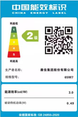 康佳（912846）M7系列 艺镜墙体贴合电视 全场景AI语音 144Hz超高刷 AI人感交互壁纸智能电视 65英寸 65M7 二级能效 商品图2