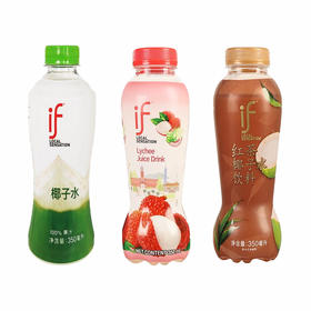 if 椰子水饮料荔枝/红茶 多口味可选  350ml/瓶
