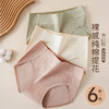 雀说 【3条】纯棉内裤女士浮雕提花全棉裆薄款内裤2467 商品缩略图2