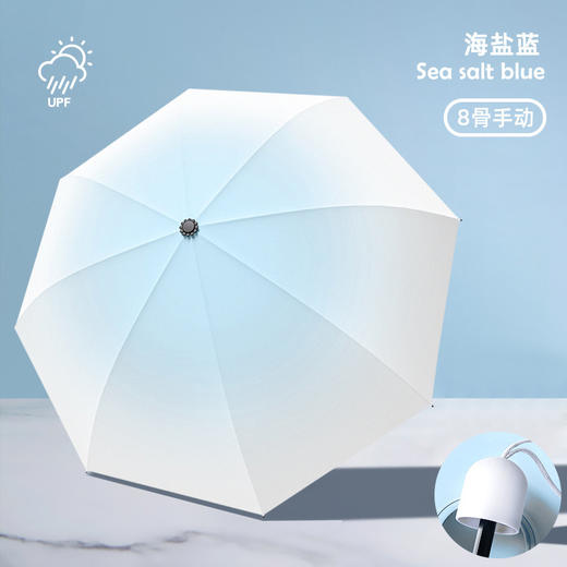 【彩虹渐变防晒伞】全自动渐变雨伞折叠伞晴雨两用遮阳伞太阳伞，彩虹的艺术，告别沉闷的心情。ry 商品图6