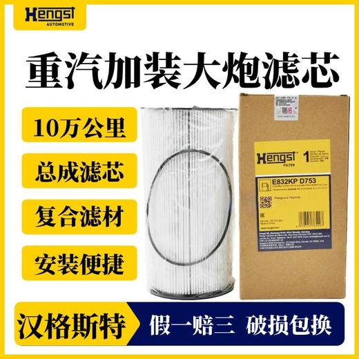 汉格斯特柴油滤清器重汽加装大炮总成滤芯 10万公里 FS20190  D753 商品图0