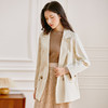 famecoco范可儿全棉西装外套秋季女士两粒扣宽松休闲通勤西服D221AW300 商品缩略图3