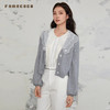 Famecoco范可儿针织衫短款V字领通勤开身毛衫女FAB6DE003 商品缩略图5