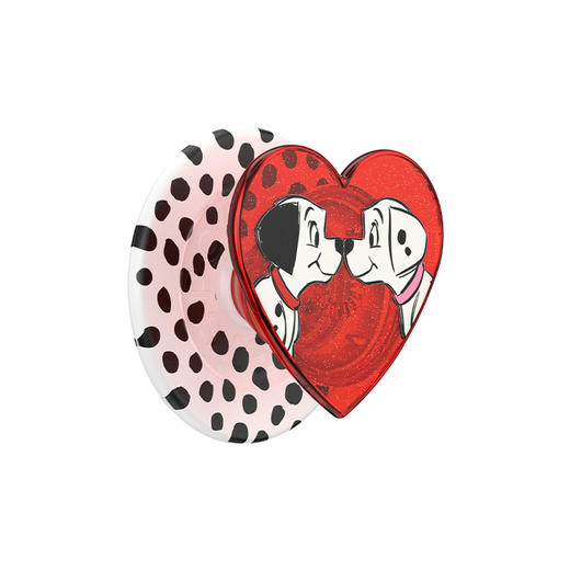 补货架到【101忠狗】彭哥和白佩蒂·MagSafe圆啪嗒 MAGSAFE磁吸手机气囊支架 Round圆啪嗒系列 爱心 红色 斑点狗 卡通 商品图0
