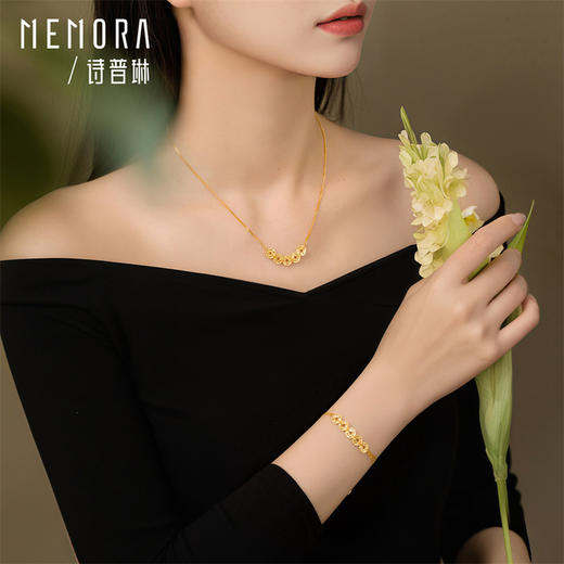 【新品首发】足金五帝币手链 五帝钱财源滚滚黄金钱币手链【按克计价黄金1】MEMORA诗普琳GB302402（线上专供） 商品图2