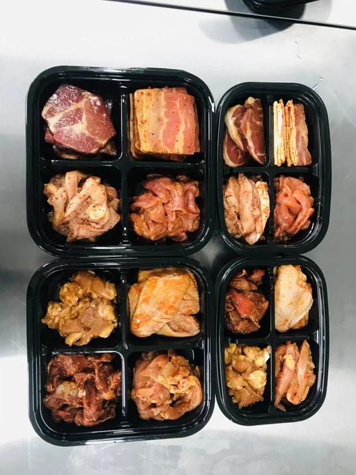 【南京提货券300-500】韩式香辣烧烤鸡肉四宫格450g*2盒 商品图3