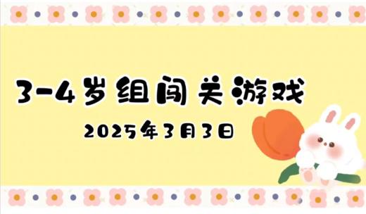 2025.3.3 3—4岁组闯关游戏 商品图0