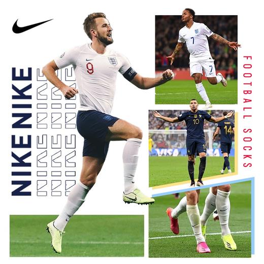 小李子耐克足球袜男长筒专业防滑加厚吸汗毛巾底运动袜高筒训练袜 商品图3