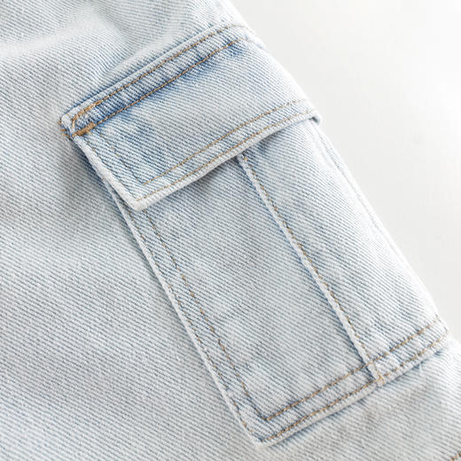 马克珍妮男童宽松时尚工装牛仔短裤儿童裤子2025年夏装新款550636 商品图4