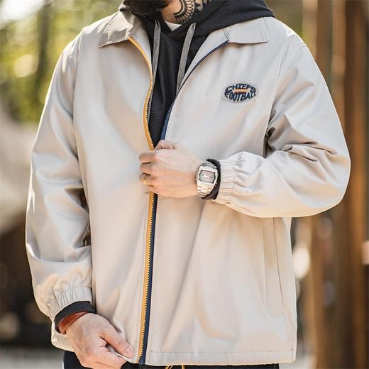 【春日防风铠甲 廓形有度 叠穿不臃肿】蓝黄撞色拉链版·教练夹克 商品图1