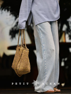 PETIT SCHAN小闪 CLO#746 freedom to come and go 来去自由 纯棉半松紧腰直筒牛仔裤百搭显廋休闲裤