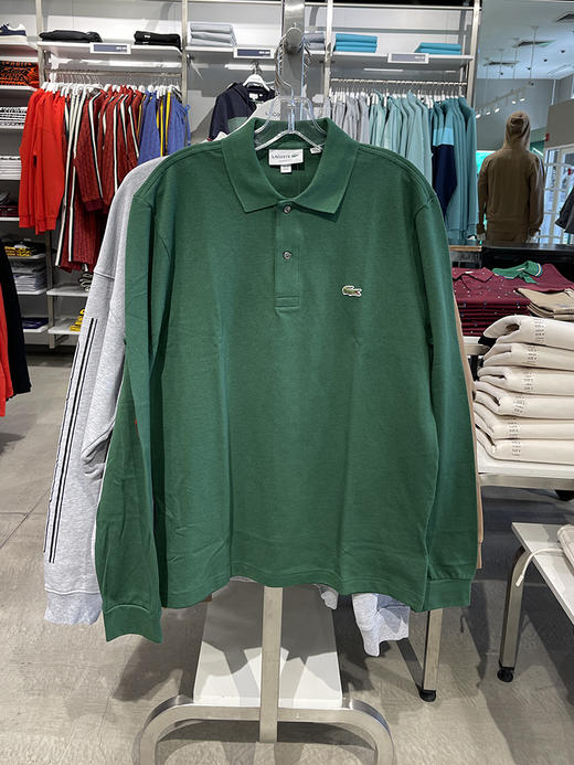 Lacoste/法国鳄鱼 男士经典版珠地棉刺绣标休闲长袖POLO衫 PH3320 商品图1