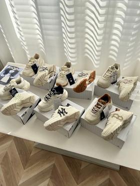 六色！随便出入专柜，六公分增高，男女同款 mlb字母厚底老爹鞋复古美式休闲鞋