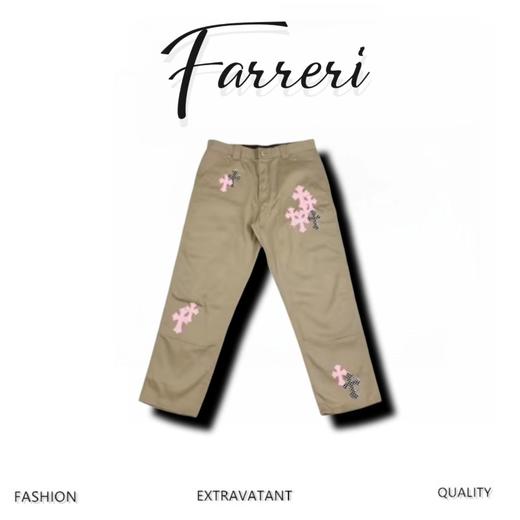 C H Matty Boy Sex Records系列  限定粉色斑马纹拼皮高街工装- 商品图0