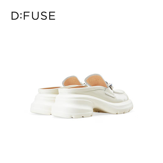 Dfuse迪芙斯2025春季新款大钻扣包头半拖穆勒鞋轻量增高乐福鞋DFD1110128 商品图3