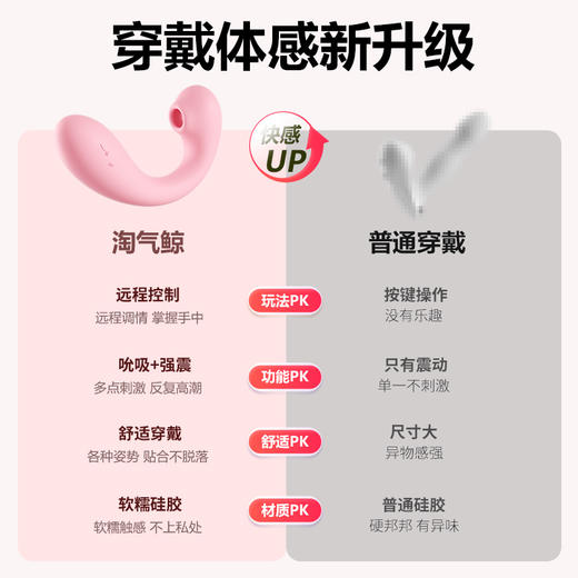 【女用器具】谜姬 淘气鲸情趣跳蛋震动吮吸 商品图3