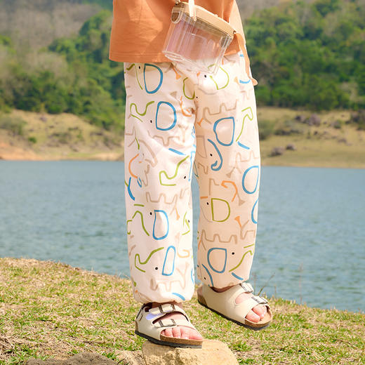 【7A抗菌纯棉】棉花堂夏季新款花花休闲裤童装—F251088&F251088YX 商品图6