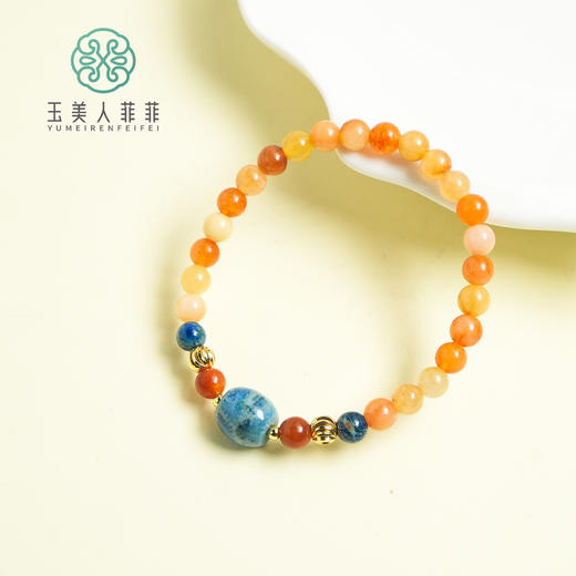 玉美人菲菲~珊珊玉单圈路路通手串 商品图0